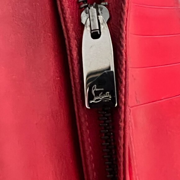 $1699 Authentic CHRISTIAN LOUBOUTIN Paris Made in ITALY Panettone Spike Wallet - Picture 9 of 12